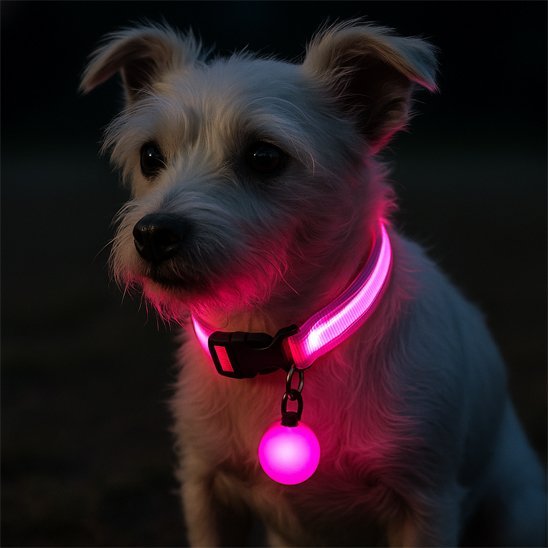 Collier lumineux pour chien | NightSafe - La Maison Ideale Des Chiens