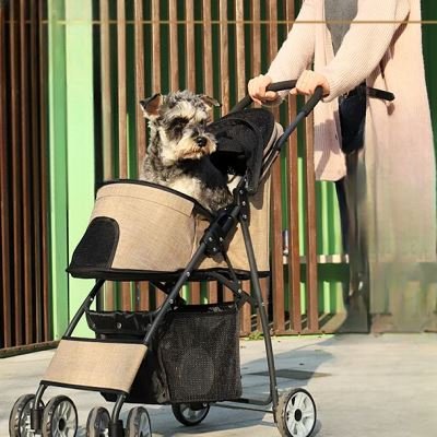 Poussette pour Chien - PetStroller™ - Beige - La Maison Ideale Des Chiens