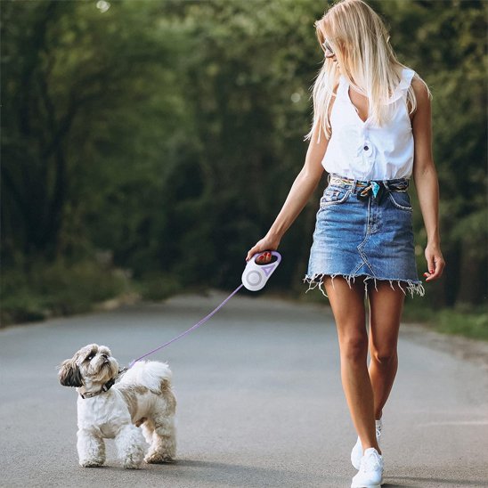 Laisse chien enrouleur | Rétractable 5m