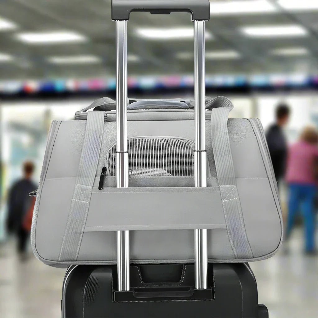 Sac de Transport pour Chien - DogCarrierBag™ - Gris - La Maison Ideale Des Chiens