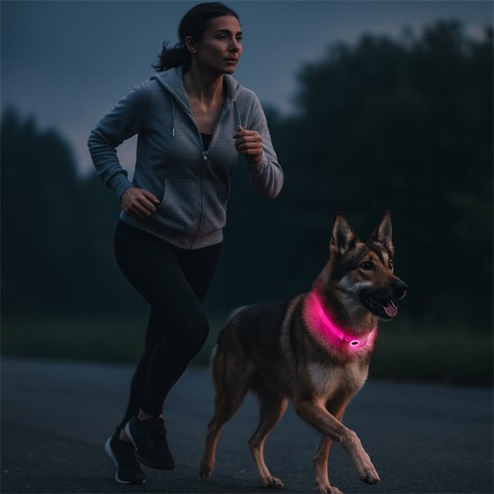 Collier lumineux chien | NightSafe - La Maison Ideale Des Chiens