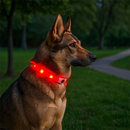 Collier lumineux chien | NightSafe - La Maison Ideale Des Chiens