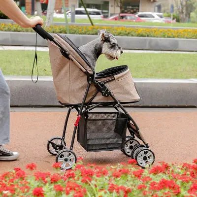 Poussette pour Chien - PetStroller™ - Beige - La Maison Ideale Des Chiens