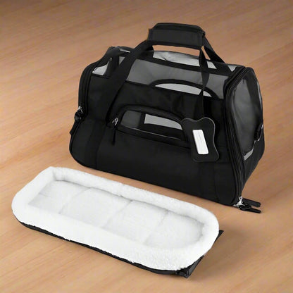 Sac de Transport pour Chien - DogCarrierBag™ - Noir - La Maison Ideale Des Chiens