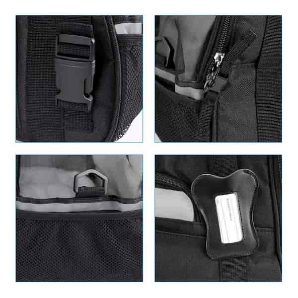 Sac de Transport pour Chien - DogCarrierBag™ - Noir - La Maison Ideale Des Chiens
