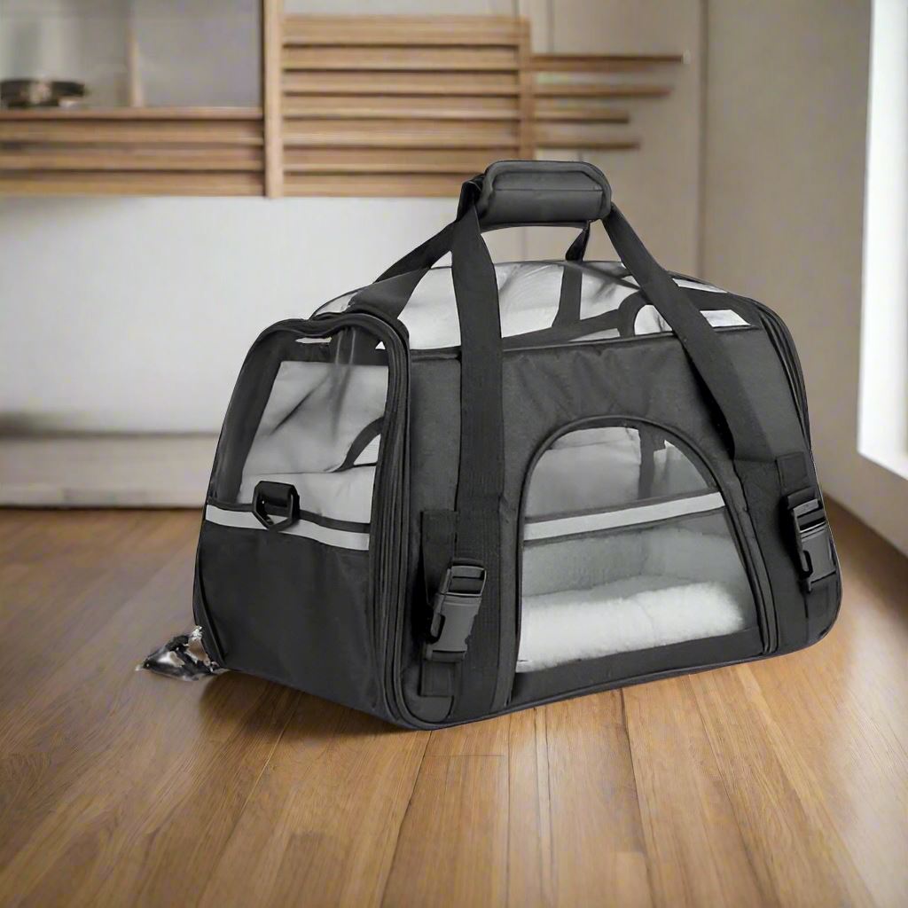 Sac de Transport pour Chien - DogCarrierBag™ - Noir - La Maison Ideale Des Chiens