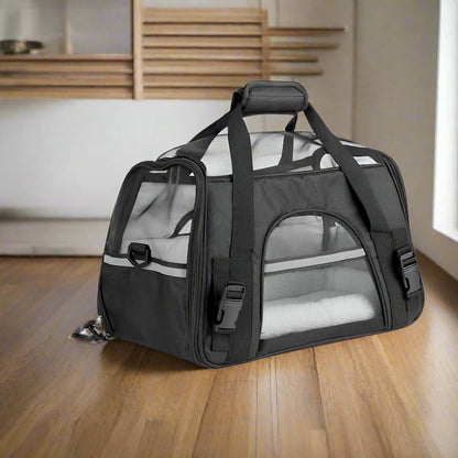 Sac de Transport pour Chien - DogCarrierBag™ - Noir - La Maison Ideale Des Chiens