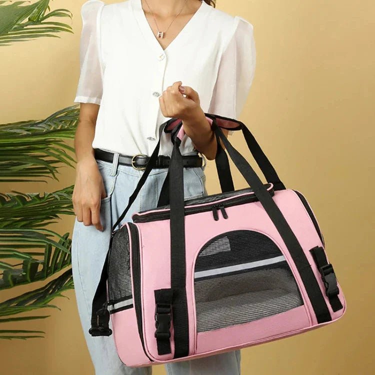 Sac de Transport pour Chien - DogCarrierBag™ - Rose - La Maison Ideale Des Chiens