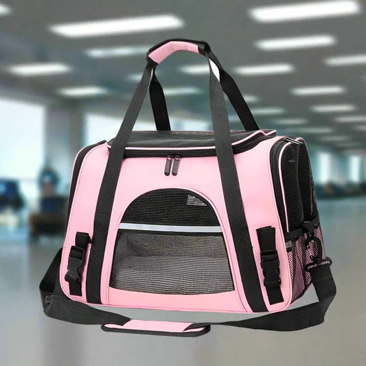Sac de Transport pour Chien - DogCarrierBag™ - Rose - La Maison Ideale Des Chiens
