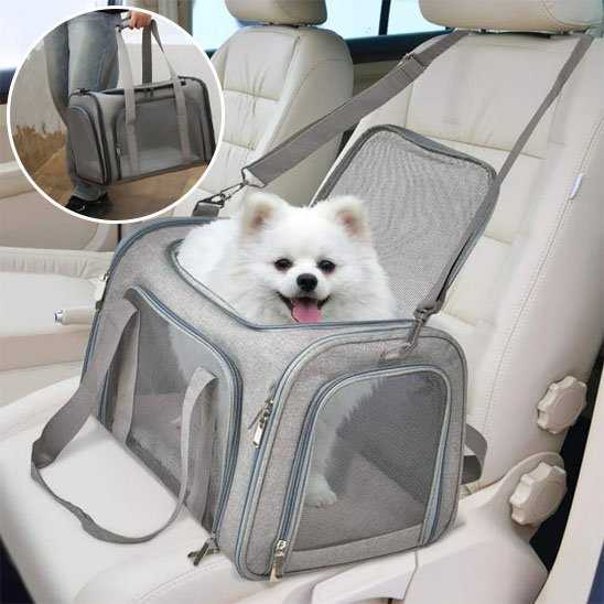 Sac de transport pour chien | Voyageur Sécurisé - La Maison Ideale Des Chiens
