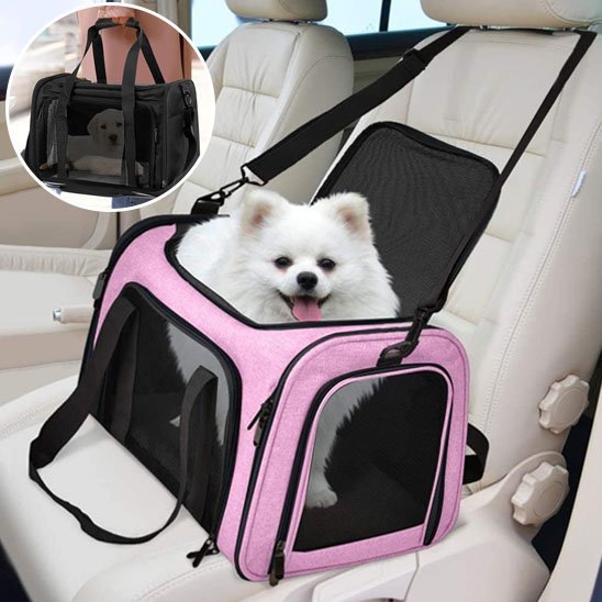 Sac de transport pour chien | Voyageur Sécurisé - La Maison Ideale Des Chiens