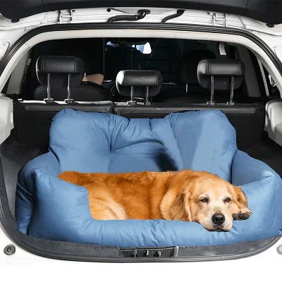 SIEGE AUTO POUR CHIEN - CarrierTravelDog™ - Bleu - La Maison Ideale Des Chiens