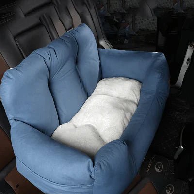 SIEGE AUTO POUR CHIEN - CarrierTravelDog™ - Bleu - La Maison Ideale Des Chiens