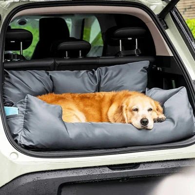 SIEGE AUTO POUR CHIEN - CarrierTravelDog™ - Gris - La Maison Ideale Des Chiens