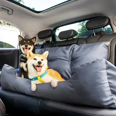 SIEGE AUTO POUR CHIEN - CarrierTravelDog™ - Gris - La Maison Ideale Des Chiens