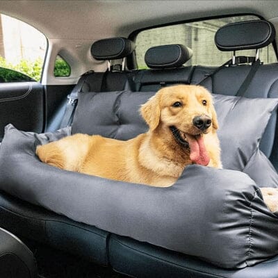 SIEGE AUTO POUR CHIEN - CarrierTravelDog™ - Gris - La Maison Ideale Des Chiens